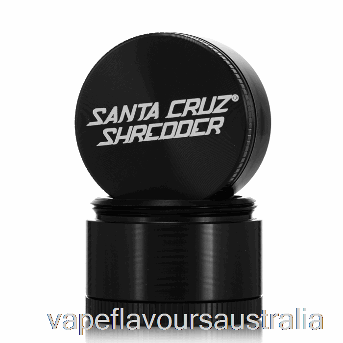 Vape Flavours Australia Santa Cruz Shredder 1.6inch Small 4-Piece Grinder Black (40mm)